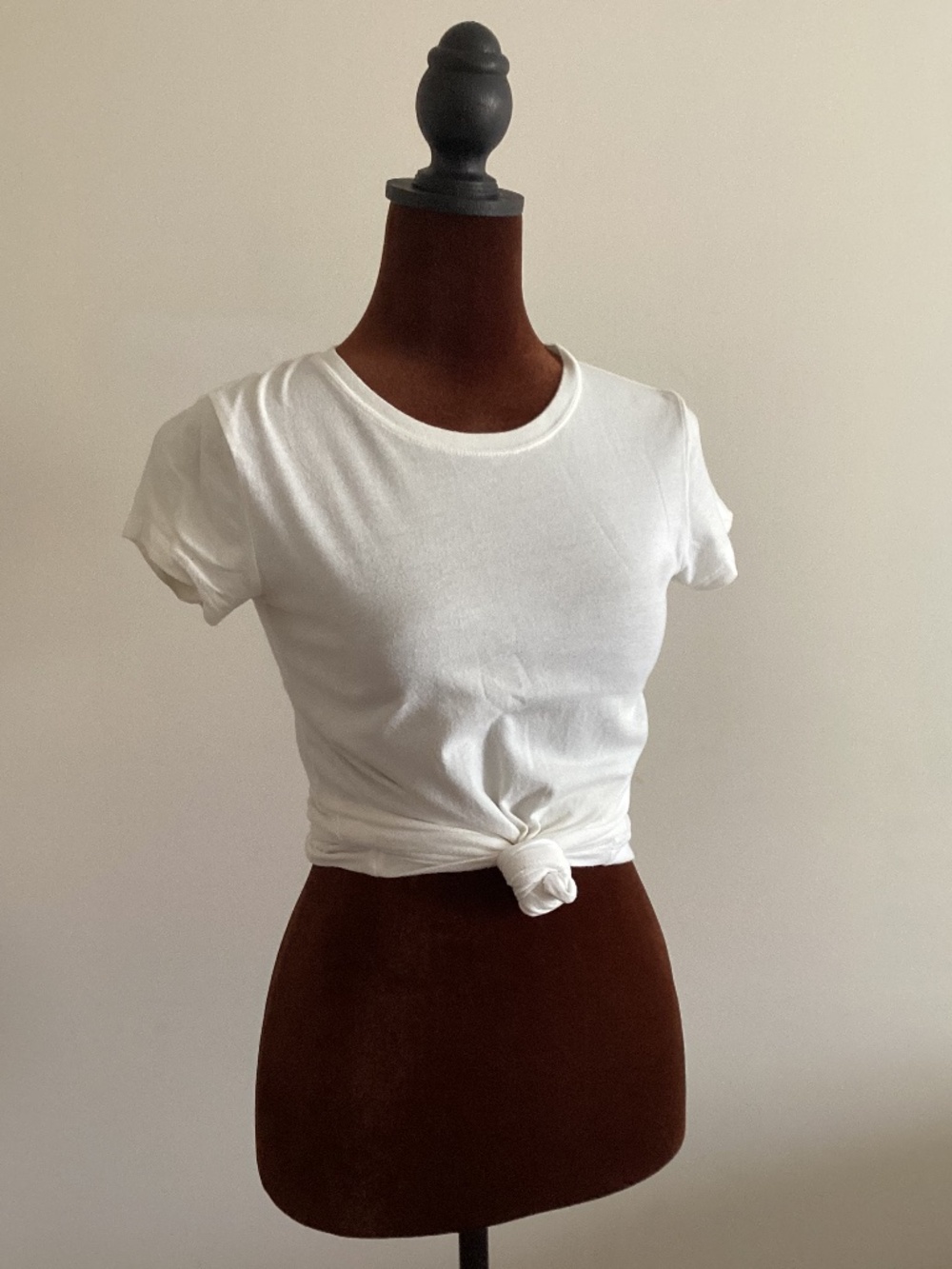 A&F 100% cotton Soft Collection Knotted Crew Tee